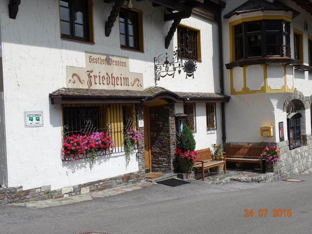 Hotel Garni Friedheim 장크트안톤암아를베르크 외부 사진